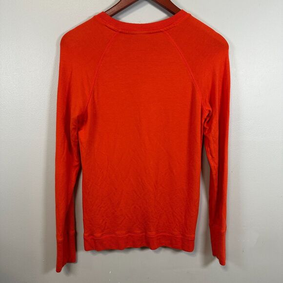 Athleta Mindset Sweatshirt Pullover Orange XS Extra Small Crewneck Warm - Picture 3 of 3